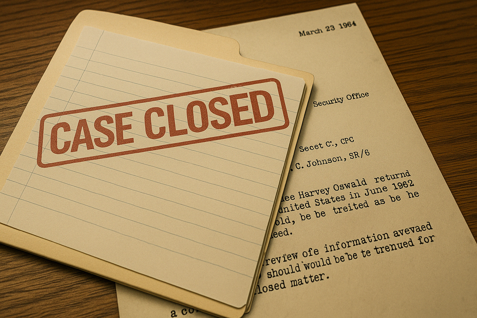 The Memo That Wanted the Oswald File Closed Fast