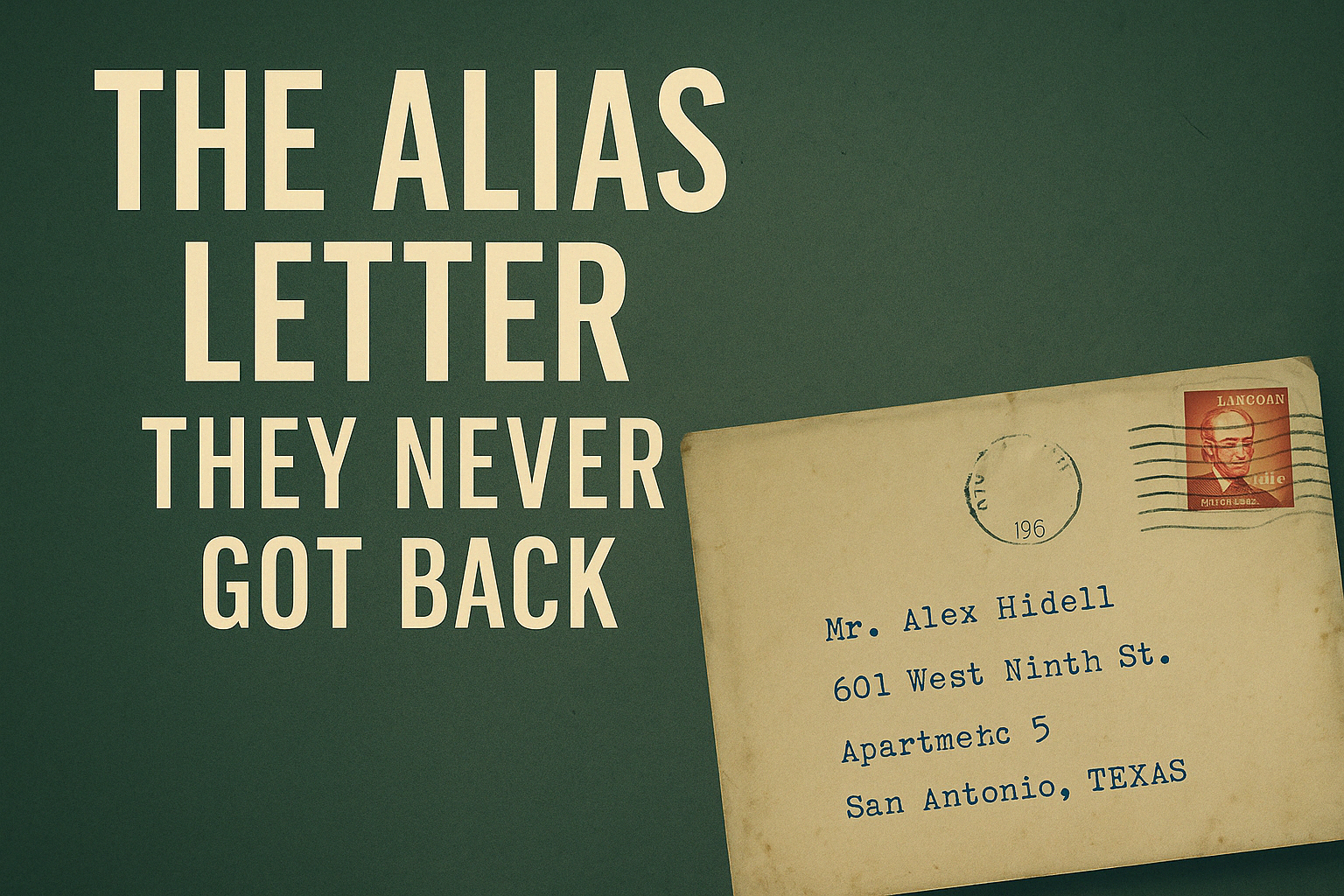 The CIA Alias Letter For Oswald They Never Got Back