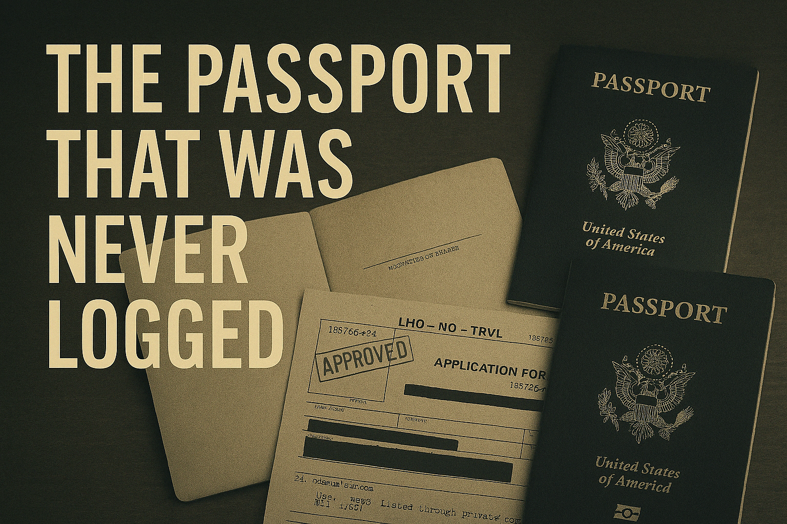 The Oswald Passport Application That Was Never Logged
