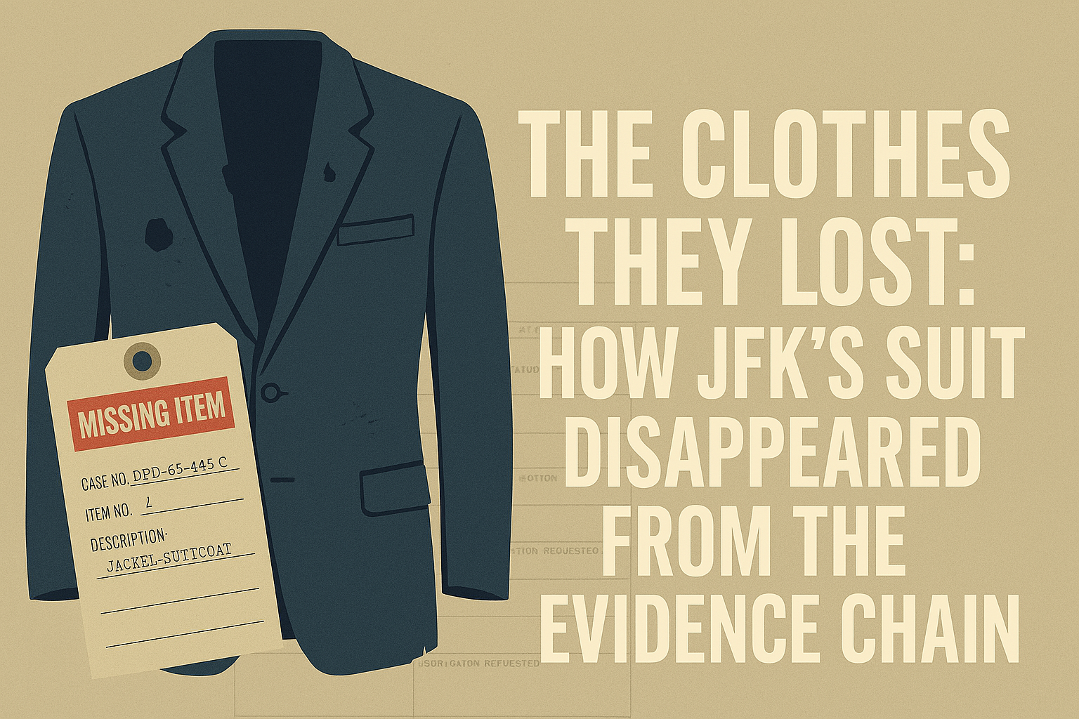 How JFK’s Suit Disappeared From the Evidence Chain